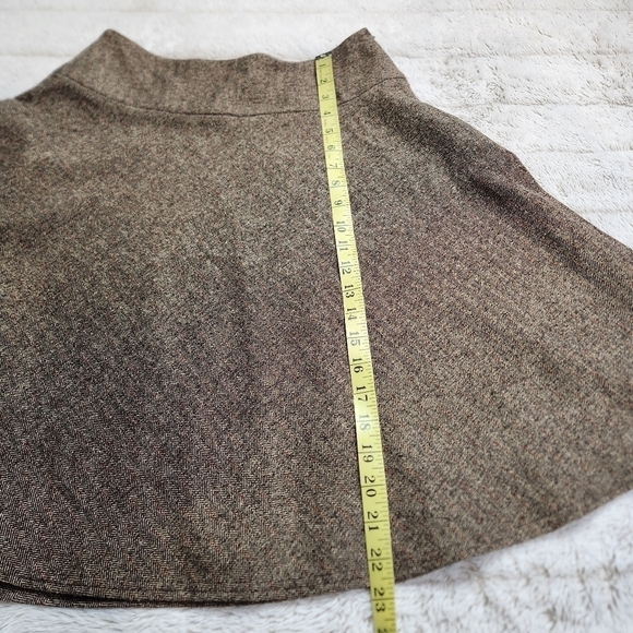 Skirt & blazer set blend herringbone pattern brown colors Size 2 SPIEGEL - Picture 14 of 16